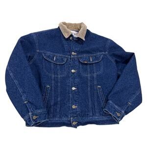 Vintage Lee Storm Riders Denim Jacket Mens Large 60s 70s
